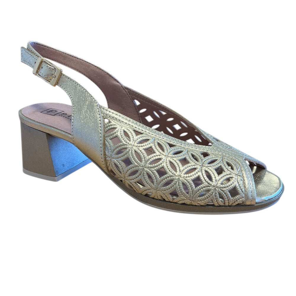 Pitillos 11.210 Gold Slingback Sandals