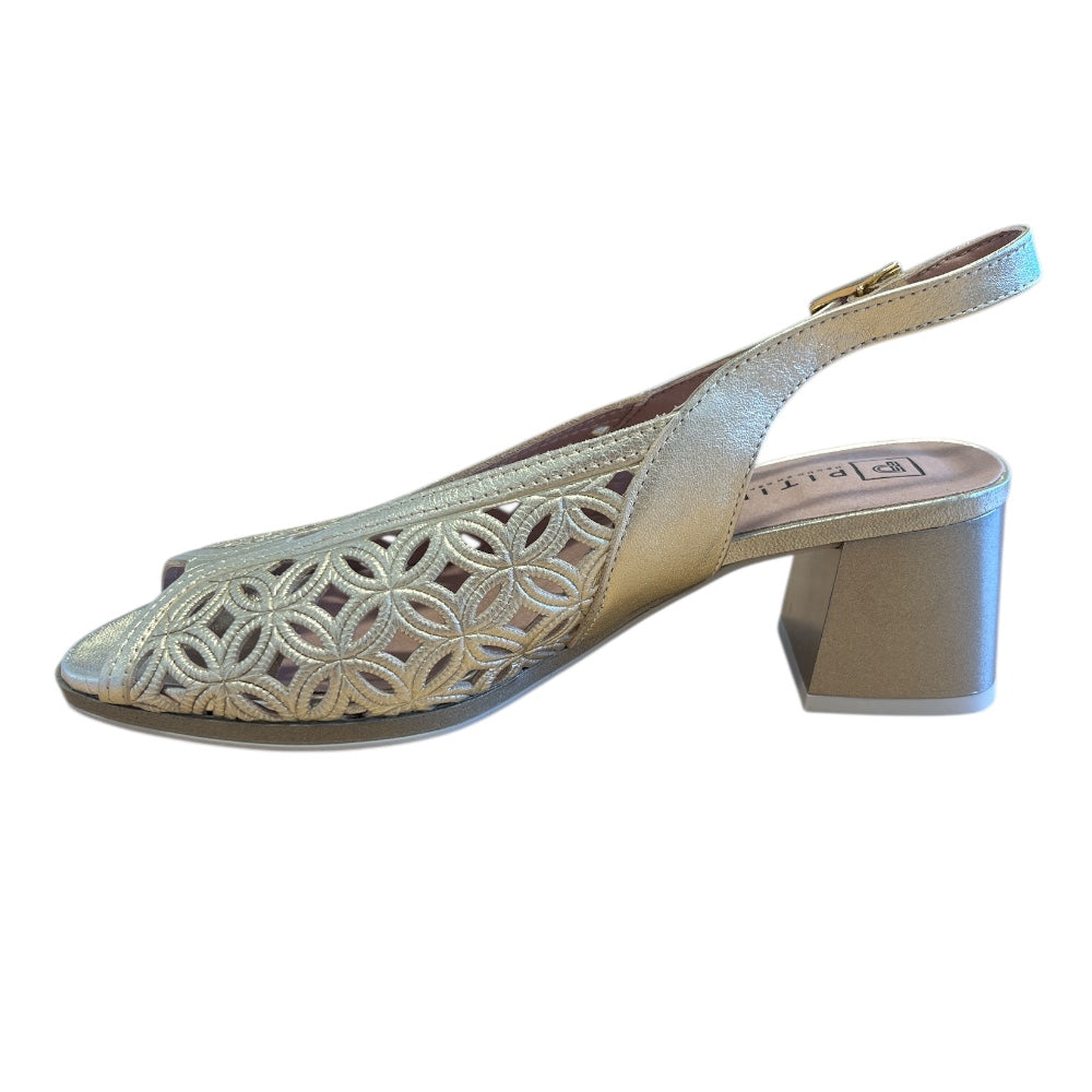 Pitillos 11.210 Gold Slingback Sandals