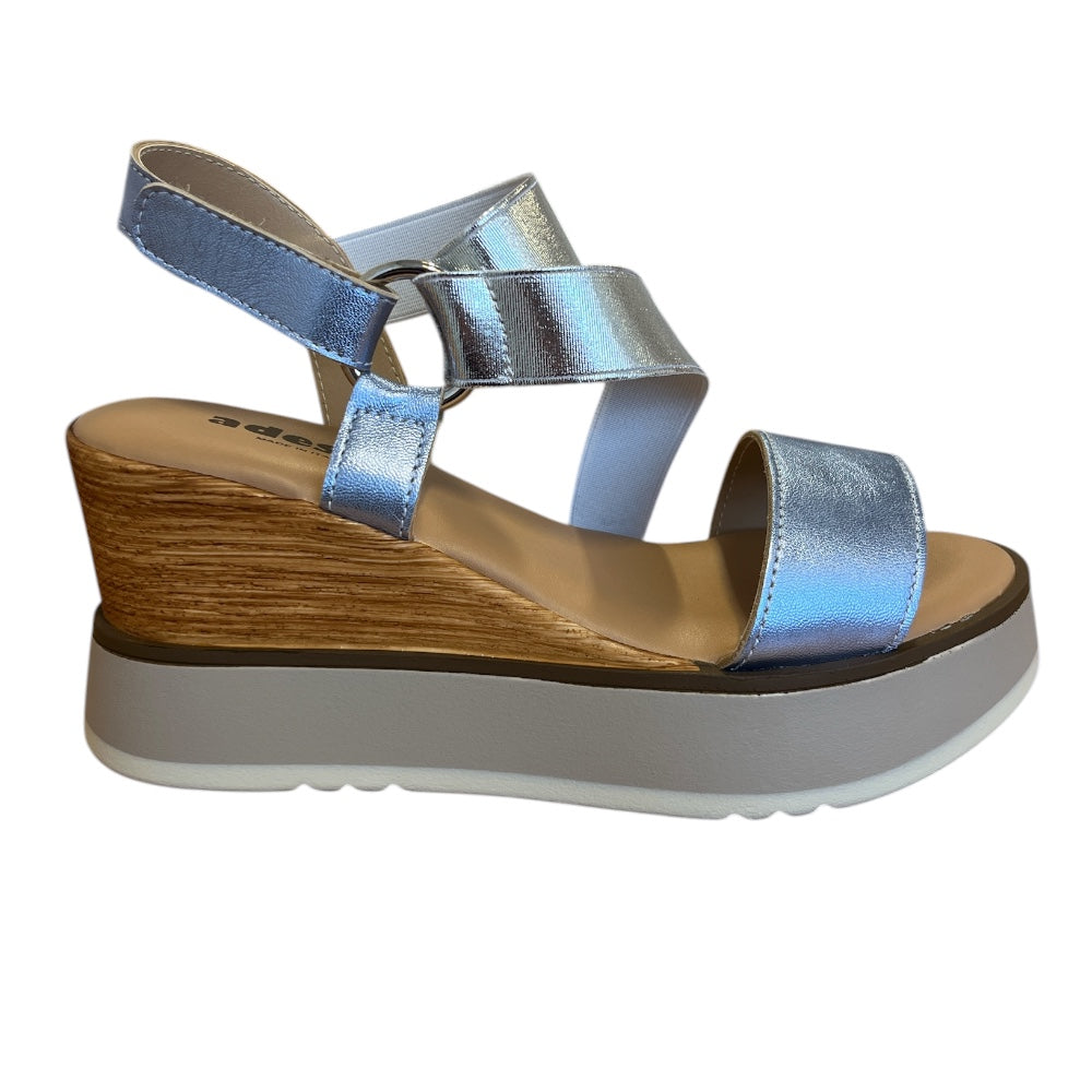 Adesso Bijou Iced Silver Wedge Sandals
