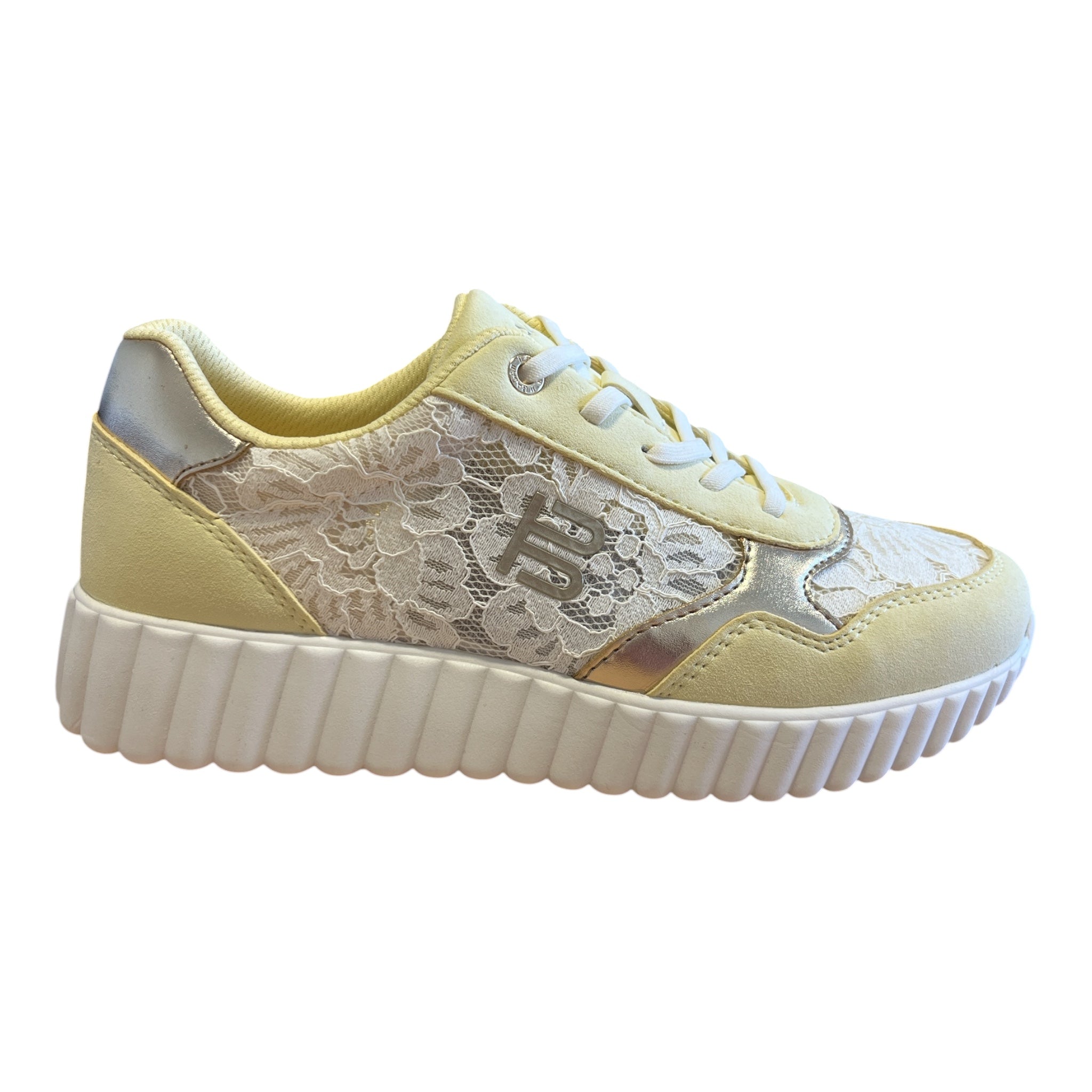 Bagatt Carini Yellow and Gold Trainers