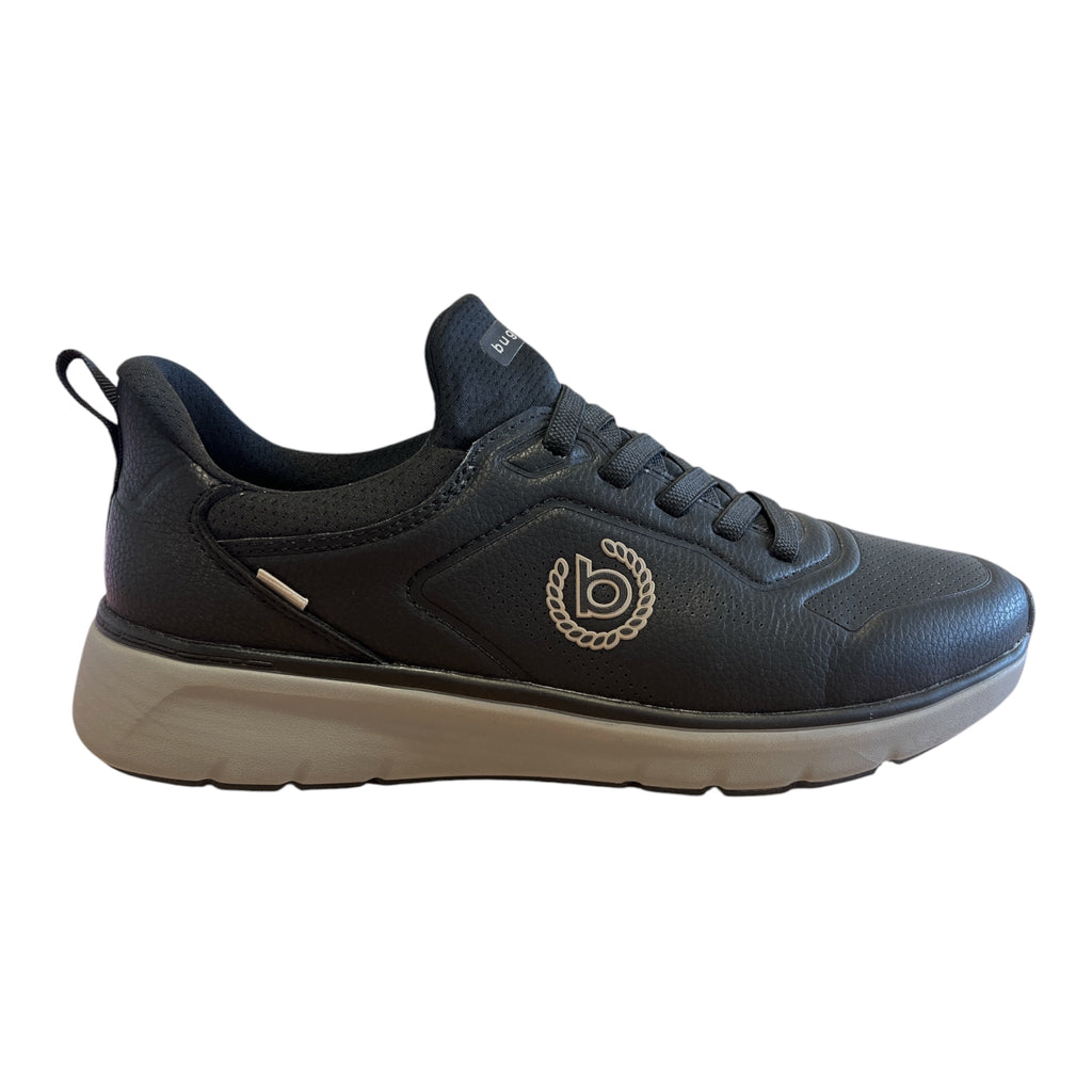 Bugatti Class Black Slip-On Trainers