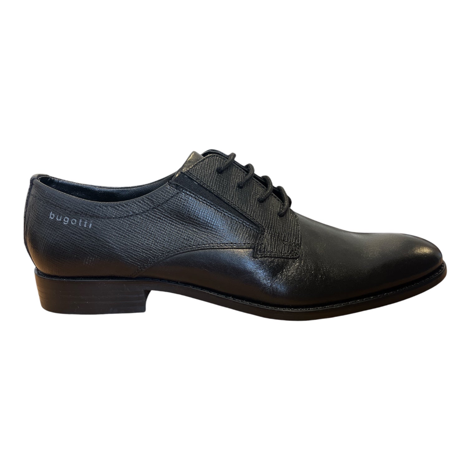 Bugatti Rinaldo Comfort Black Leather Lace-Up Shoes