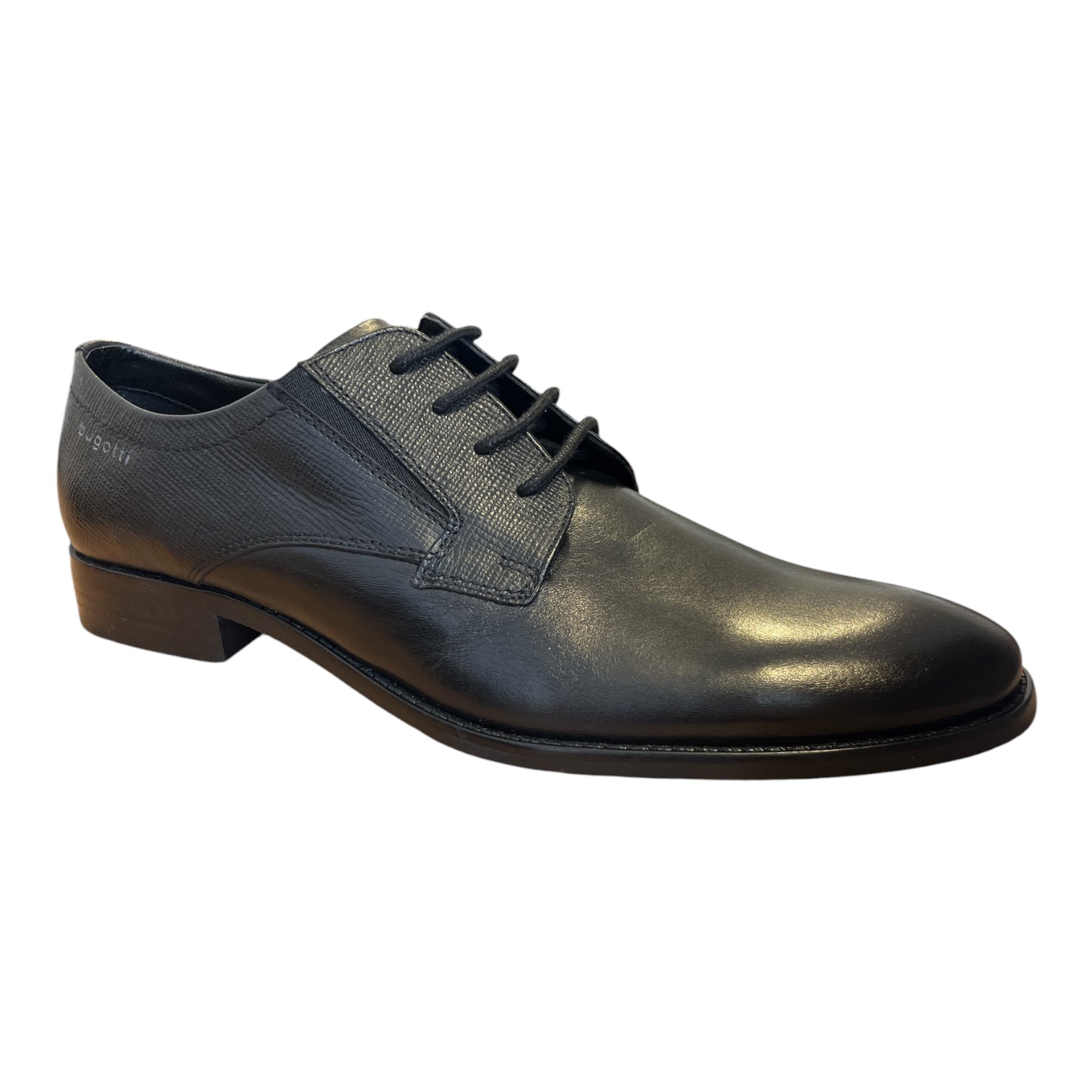 Bugatti Rinaldo Comfort Black Leather Lace-Up Shoes