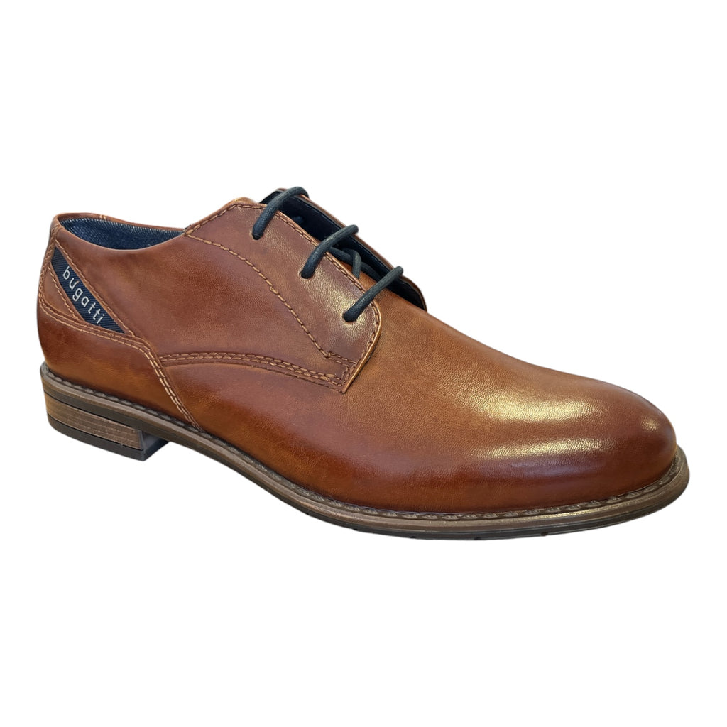 Bugatti Lerio Comfort Tan Lace-Up Shoes