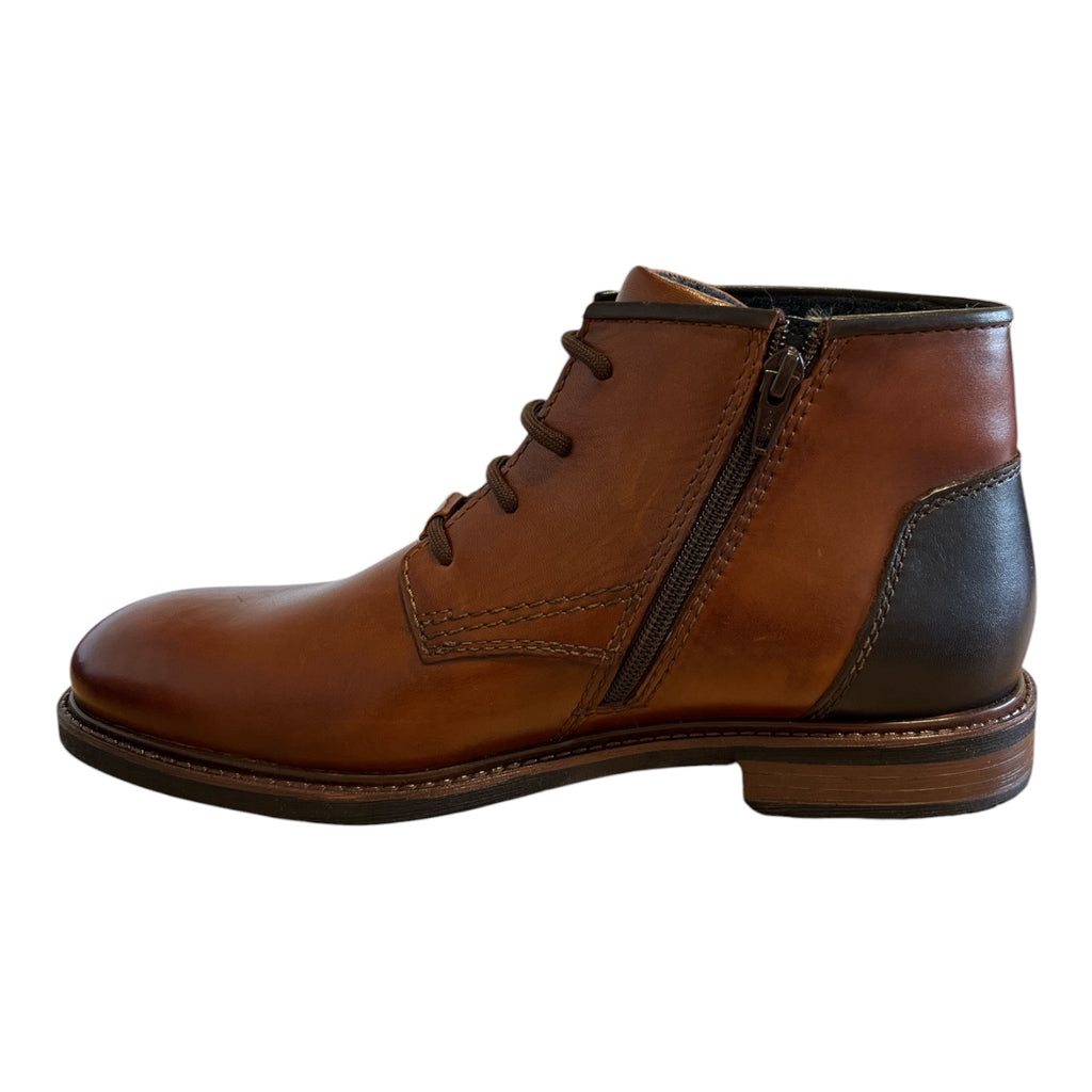 Bugatti Mosta Tan Letaher Lace-Up Boots