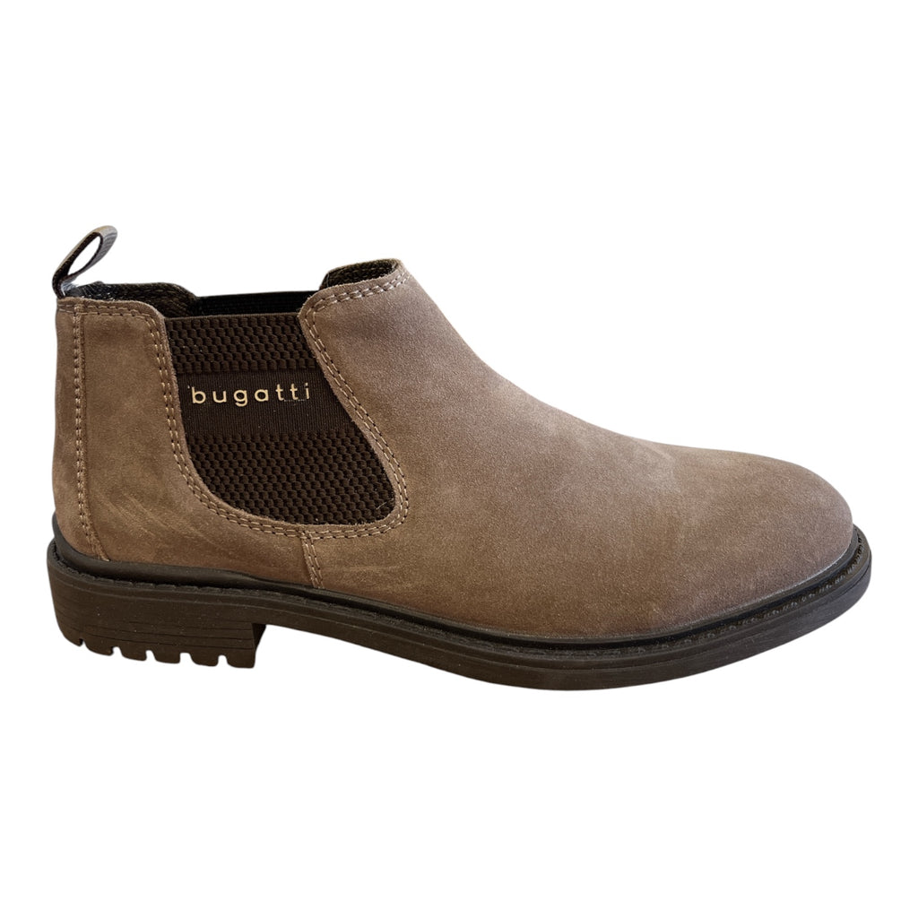 Bugatti Lota Taupe Suede Chelsea Boots