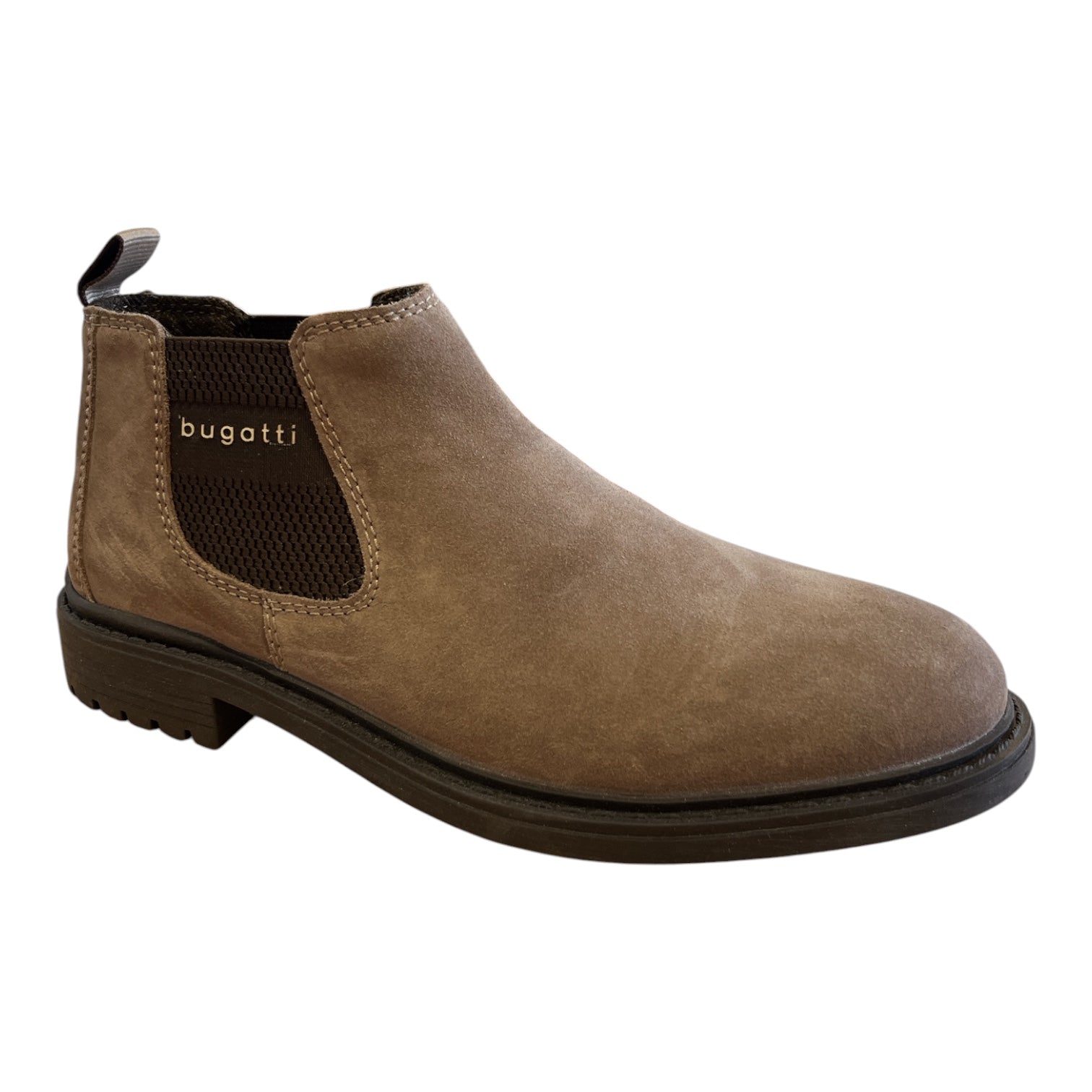 Bugatti Lota Taupe Suede Chelsea Boots