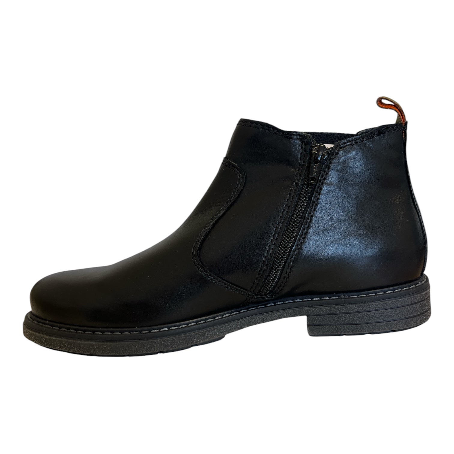 Bugatti Raga Black Leather Chelsea Boots