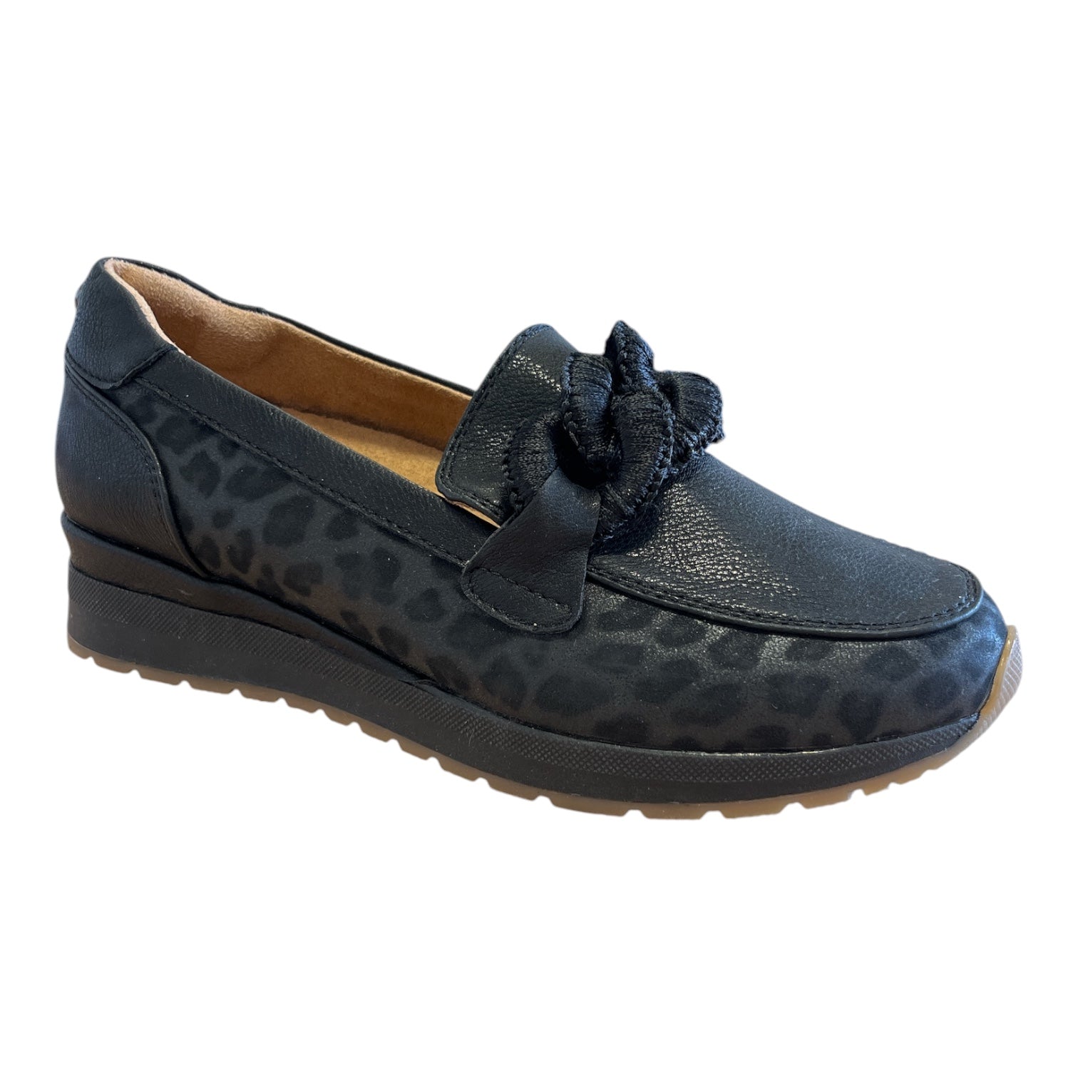 Lotus Maybelle Black Loafers