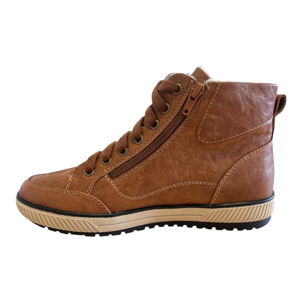 Lotus Fleur Tan Casual Ankle Boots