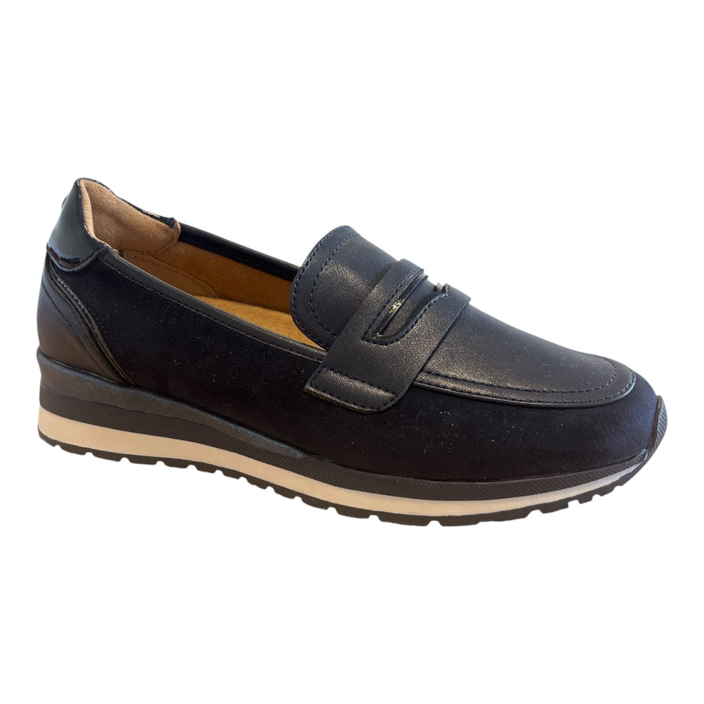 Lotus Montana Navy Loafers