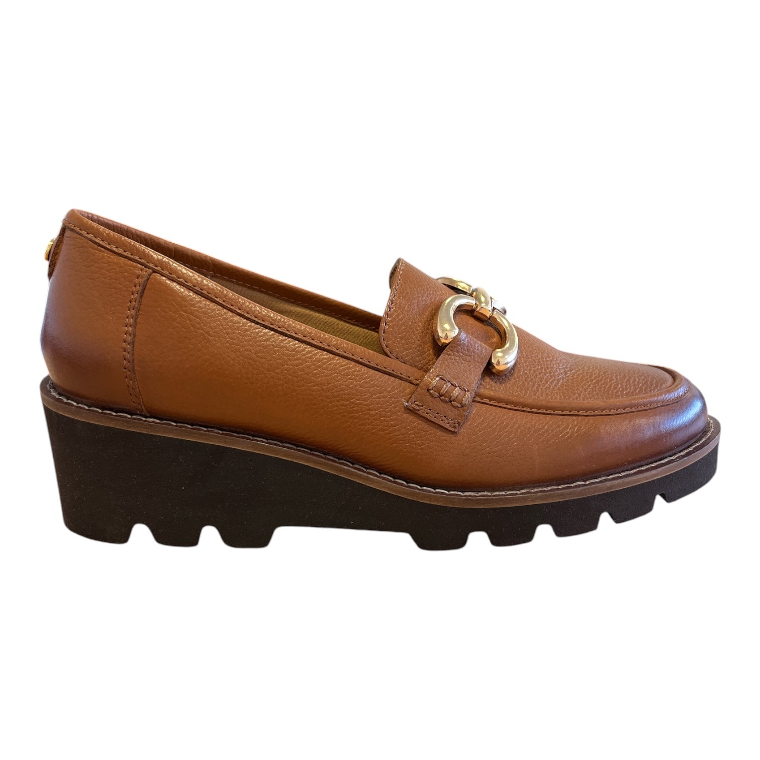 Lotus Maren Tan Wedge Loafers