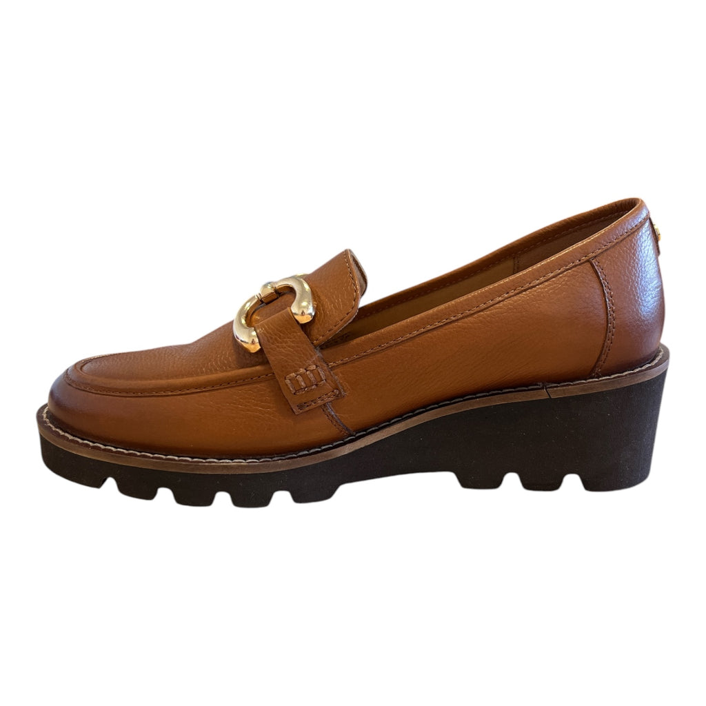 Lotus Maren Tan Wedge Loafers