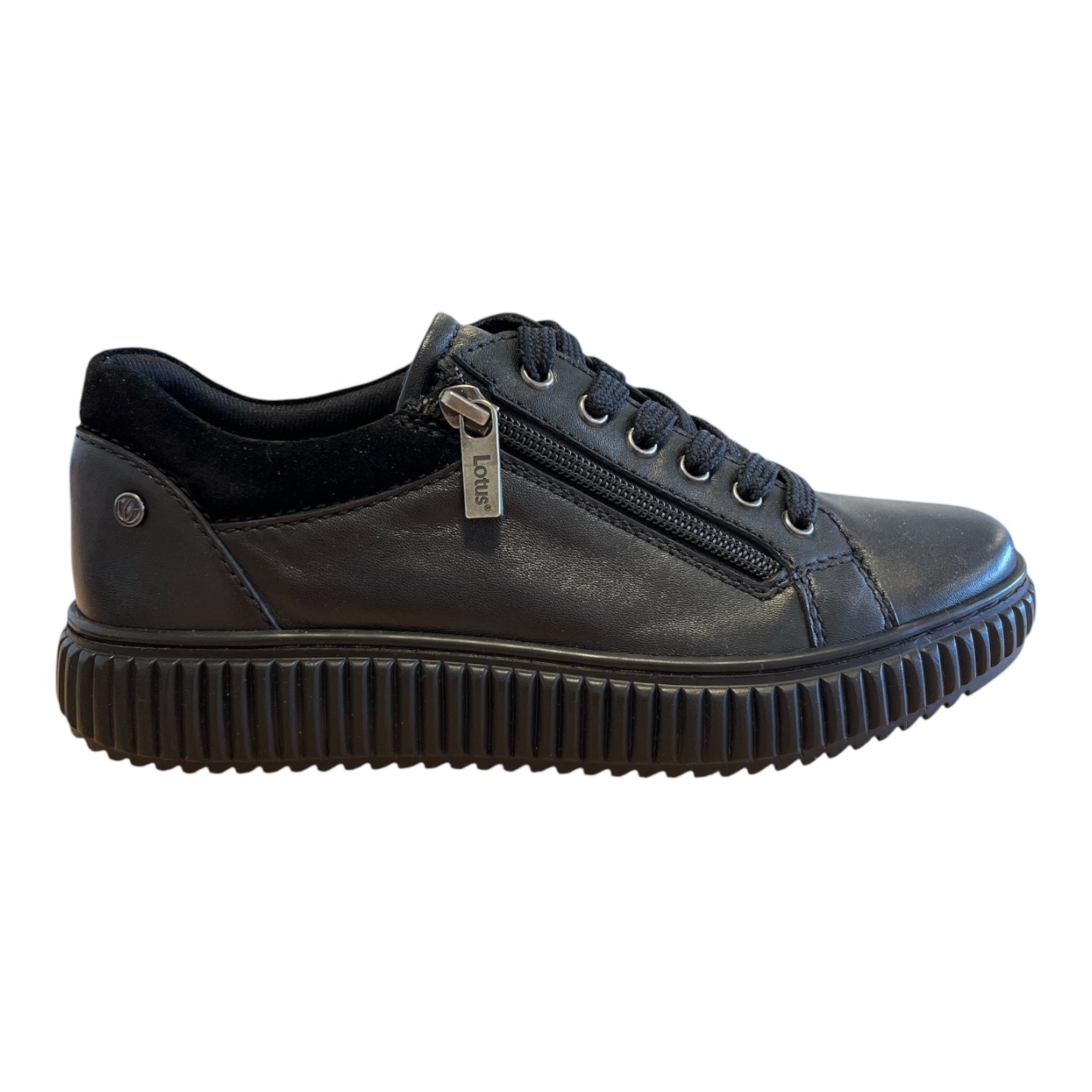 Lotus Juna Black Trainers