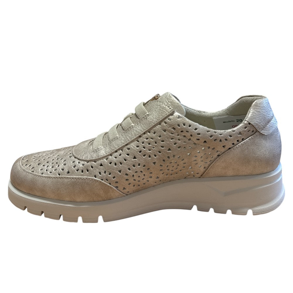 Pitillos 20.301 Beige Leather Casual Slip On Shoes