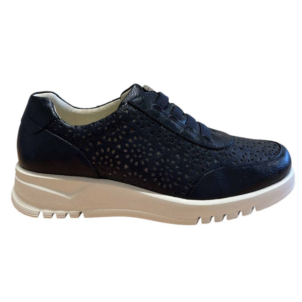 Pitillos 20.301 Navy Leather Casual Slip On Shoes