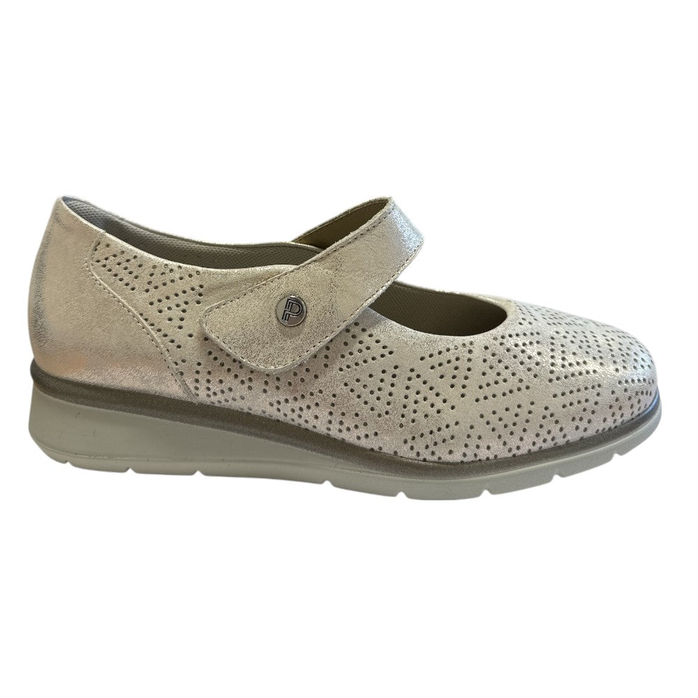 Pitillos 11-030 Silver Leather Casual Shoes