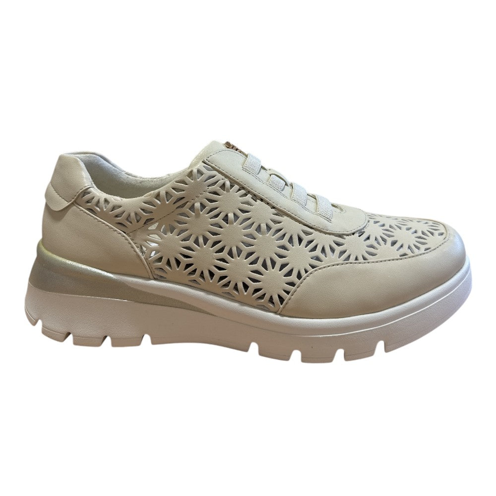 Pitillos 11.090 Beige Leather Slip On Casual Shoes