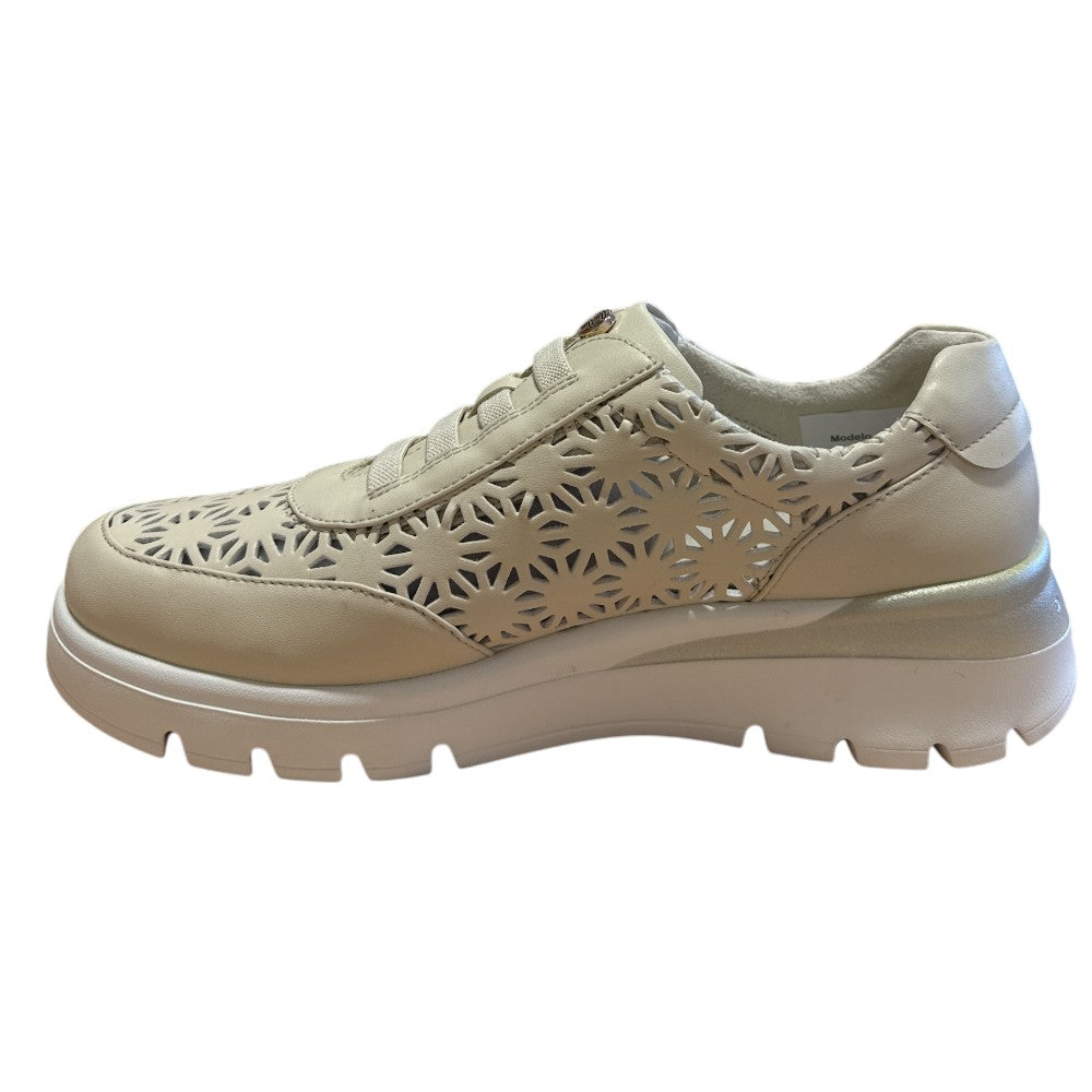 Pitillos 11.090 Beige Leather Slip On Casual Shoes