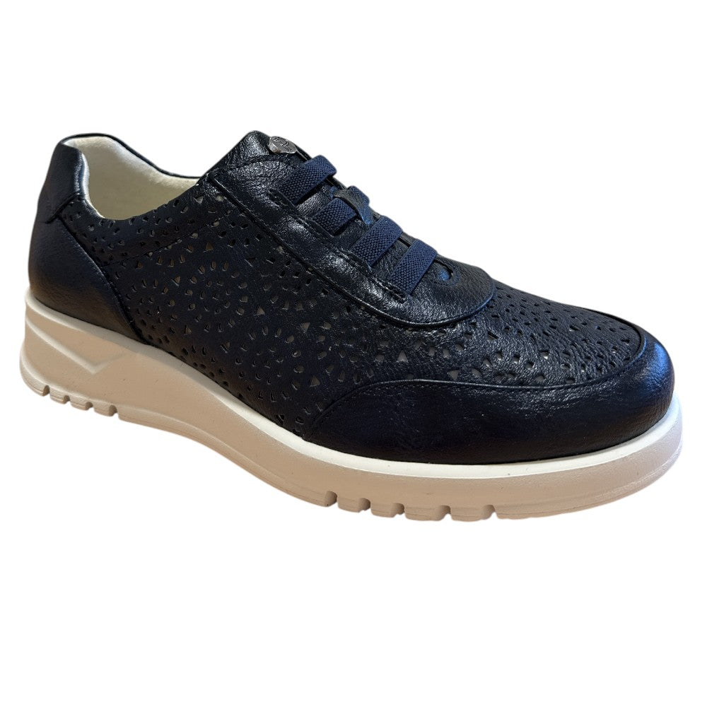Pitillos 20.301 Navy Leather Casual Slip On Shoes