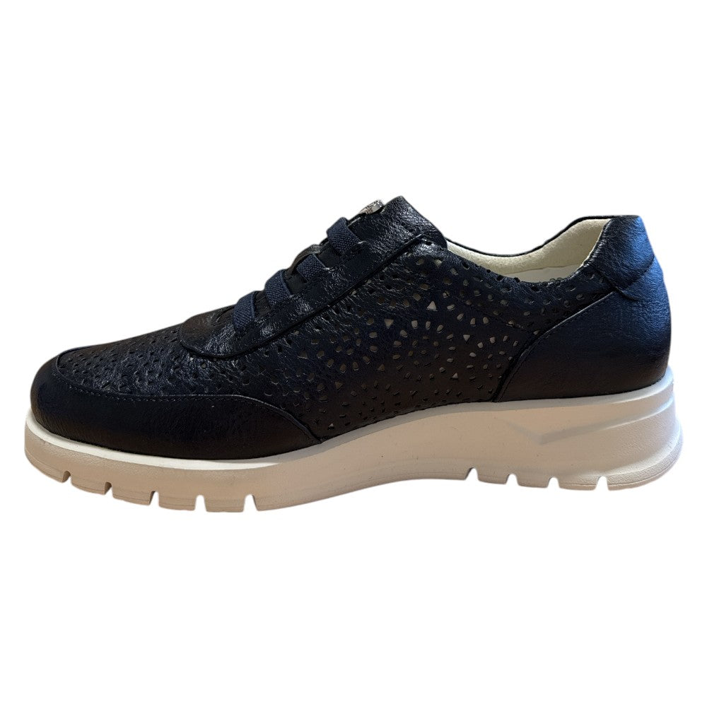 Pitillos 20.301 Navy Leather Casual Slip On Shoes
