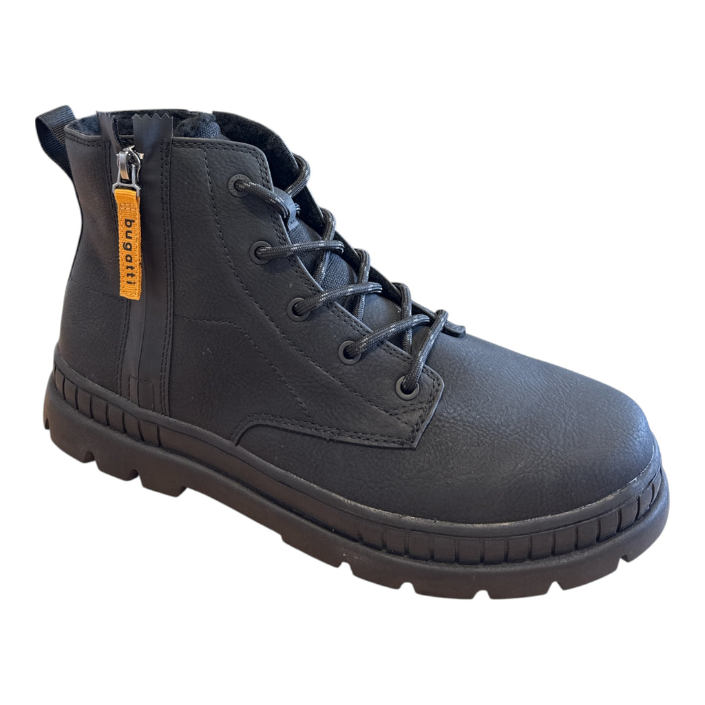 Bugatti Pallario Comfort Men's Black Wide Fit Boots