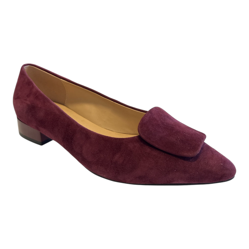 Lotus Quinn Burgundy Low Heeled Court Shoes