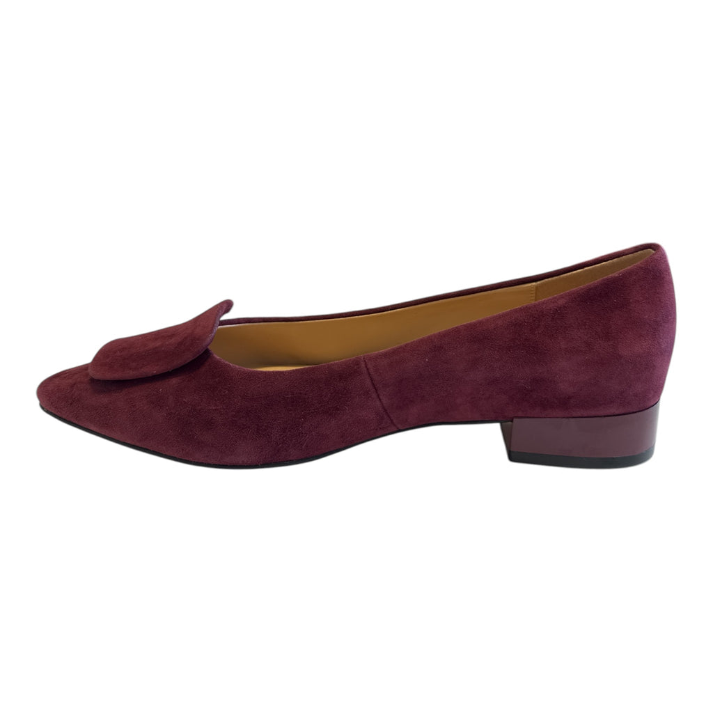 Lotus Quinn Burgundy Low Heeled Court Shoes