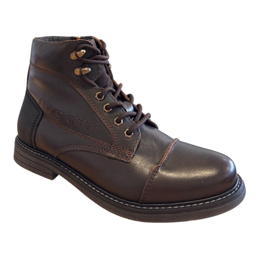 Bugatti Raga Men's Dark Brown Leather Boots