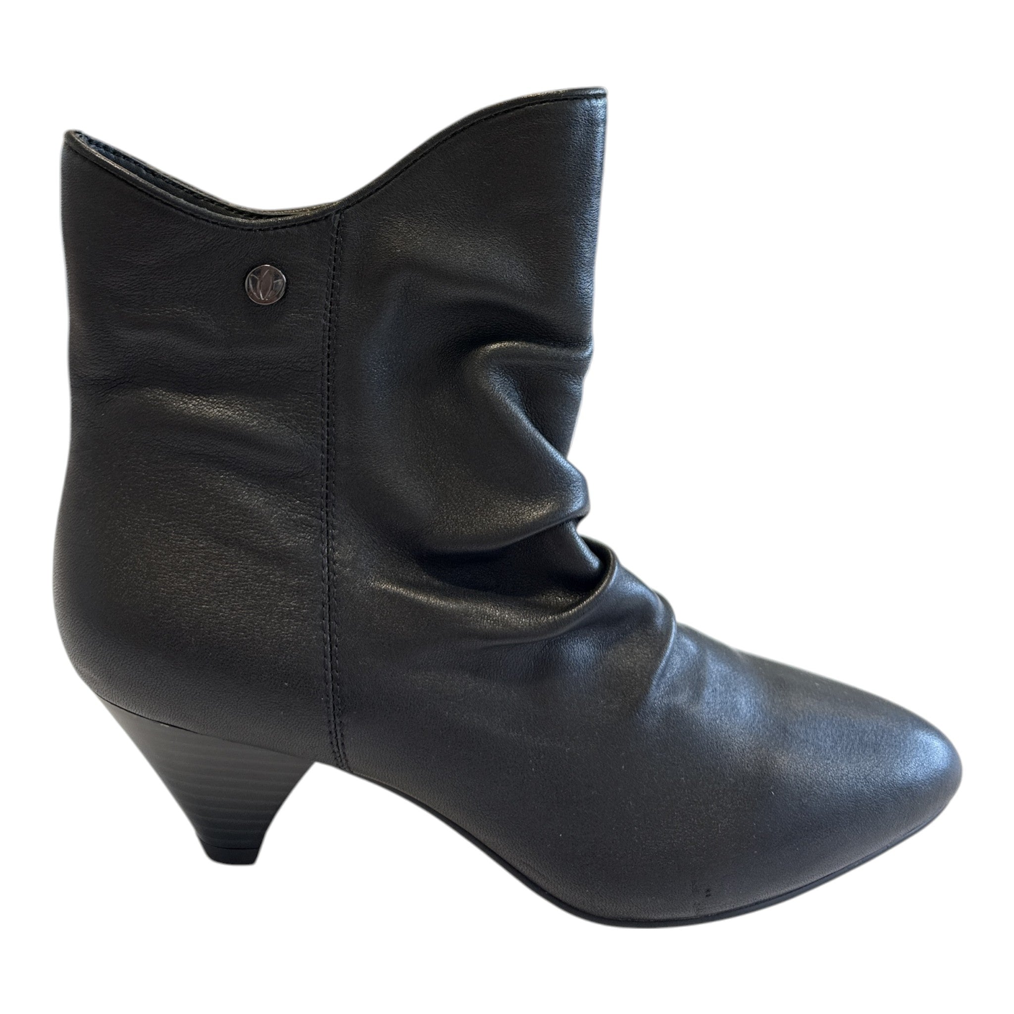 Lotus Raphaela Black Leather Ankle Boots