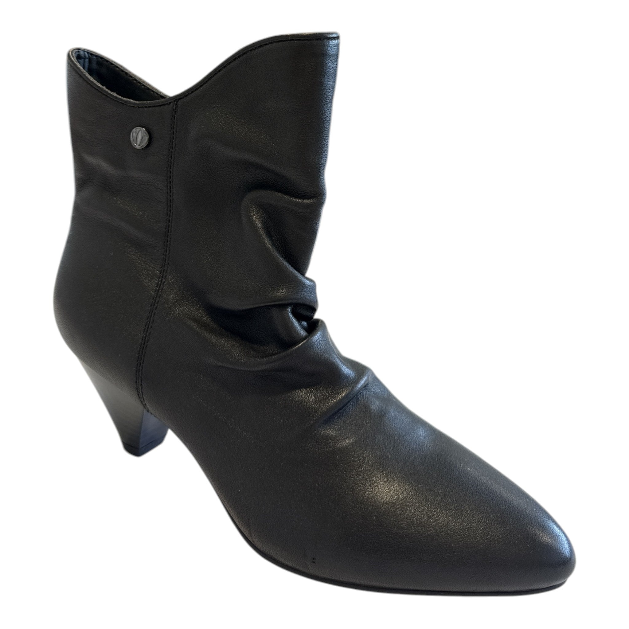 Lotus Raphaela Black Leather Ankle Boots