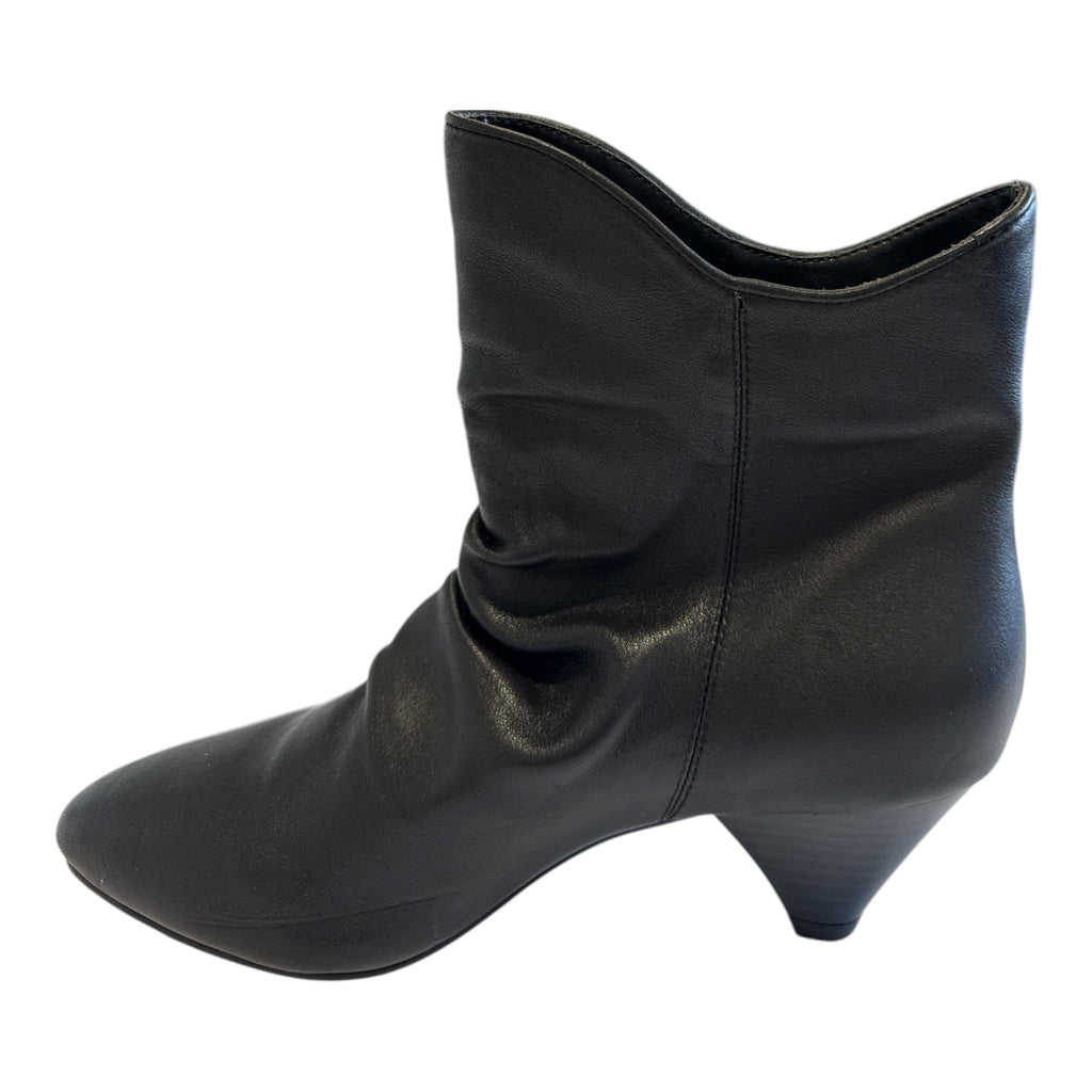 Lotus Raphaela Black Leather Ankle Boots