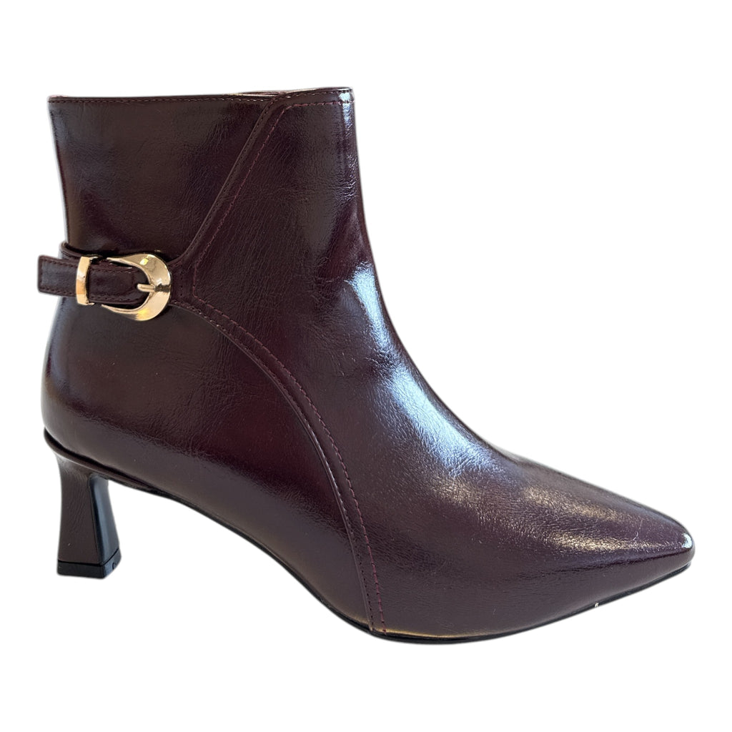 Lotus Ripley Bordo Heeled Ankle Boots