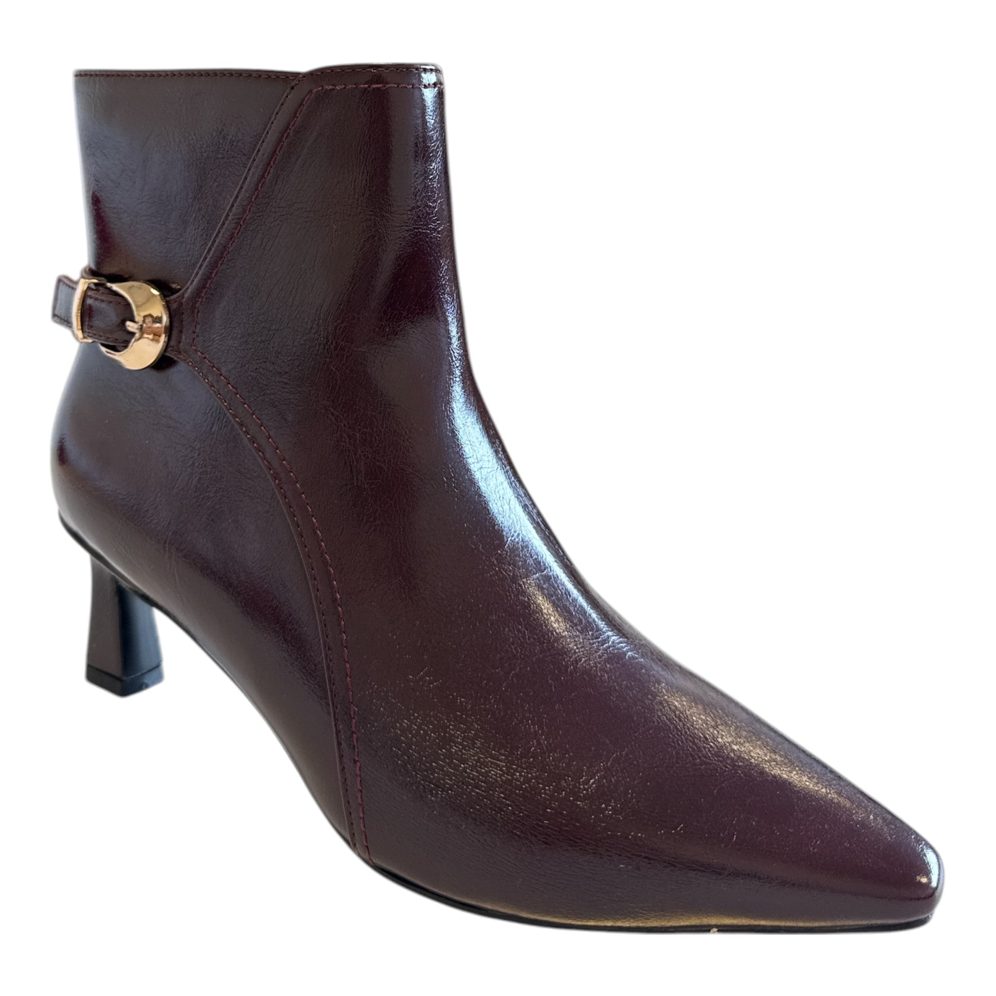 Lotus Ripley Bordo Heeled Ankle Boots