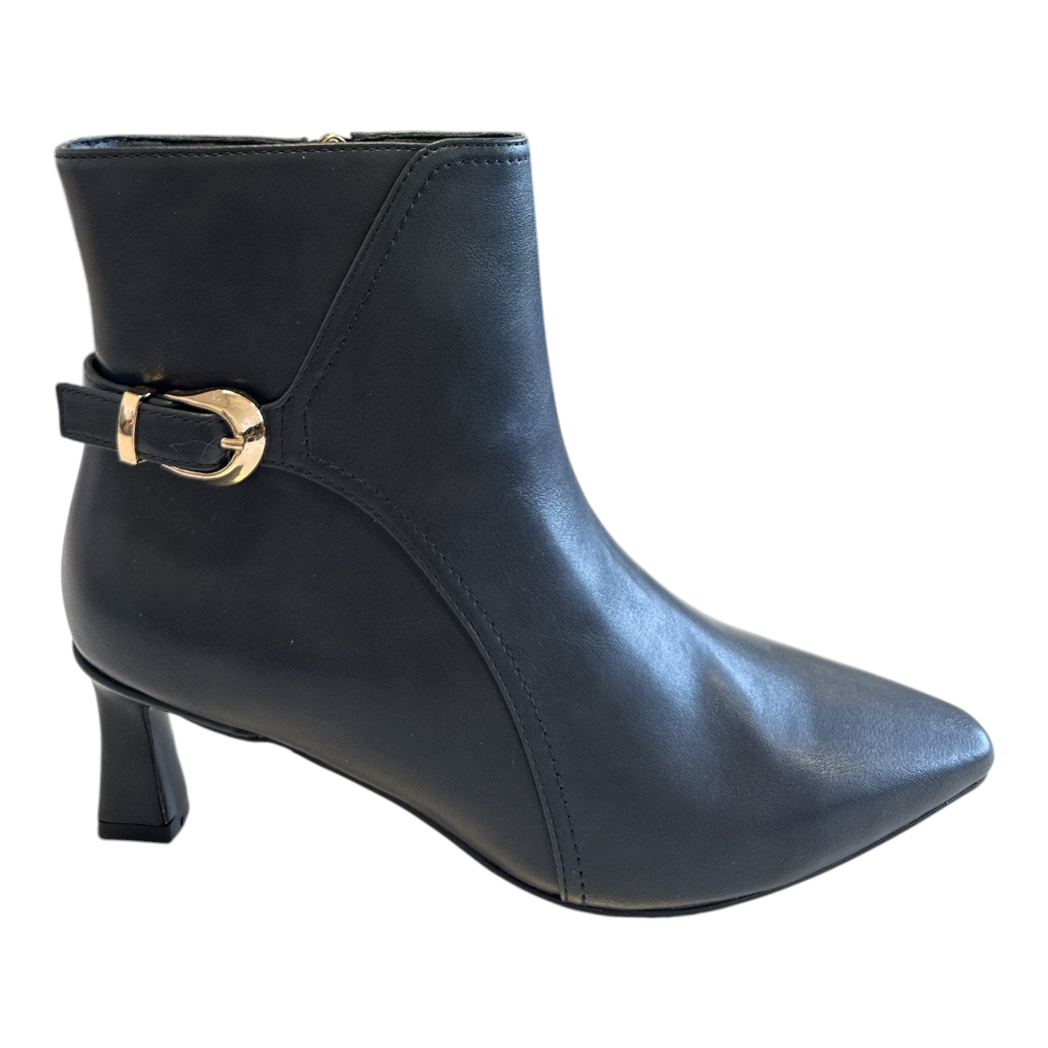 Lotus Ripley Navy Heeled Ankle Boots