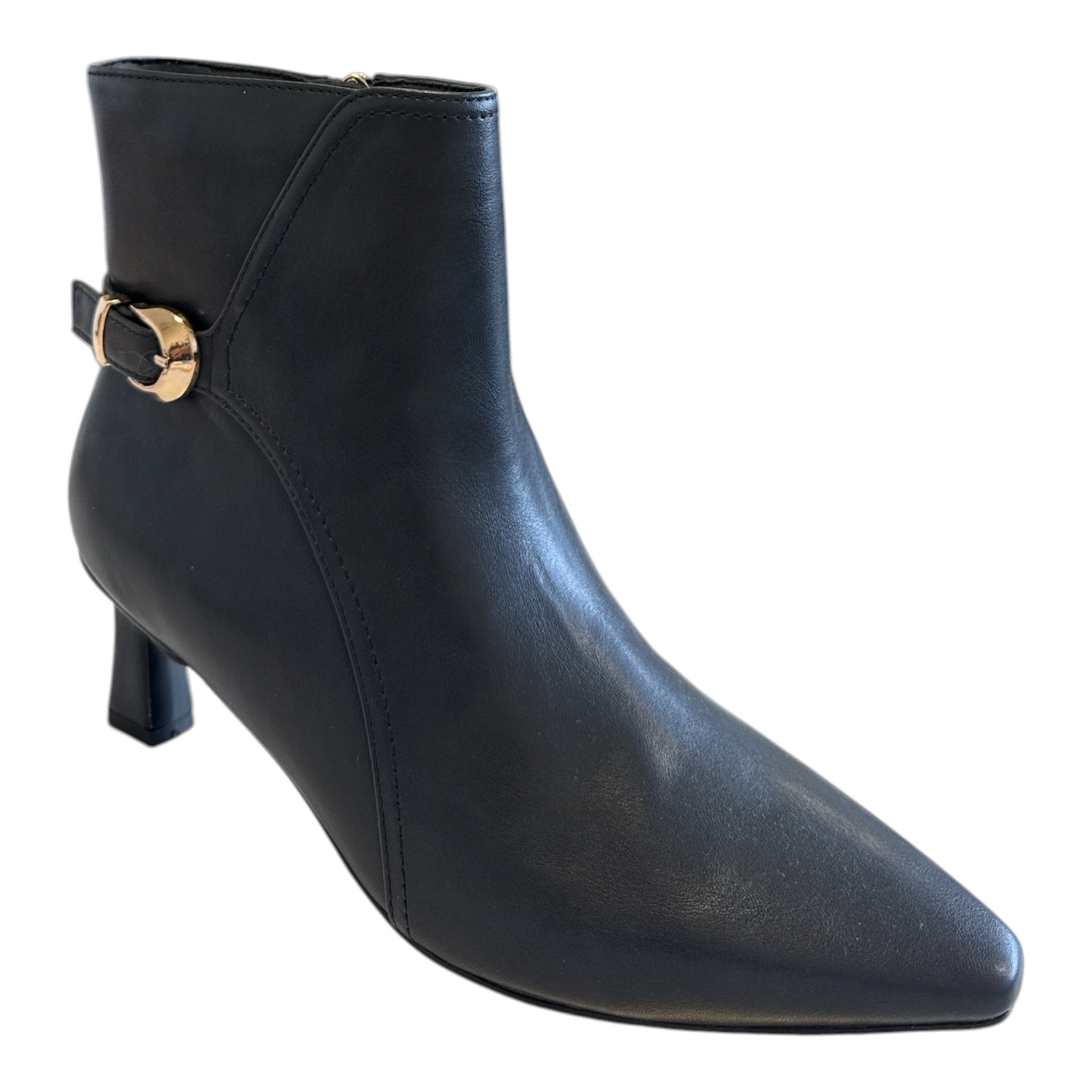 Lotus Ripley Navy Heeled Ankle Boots