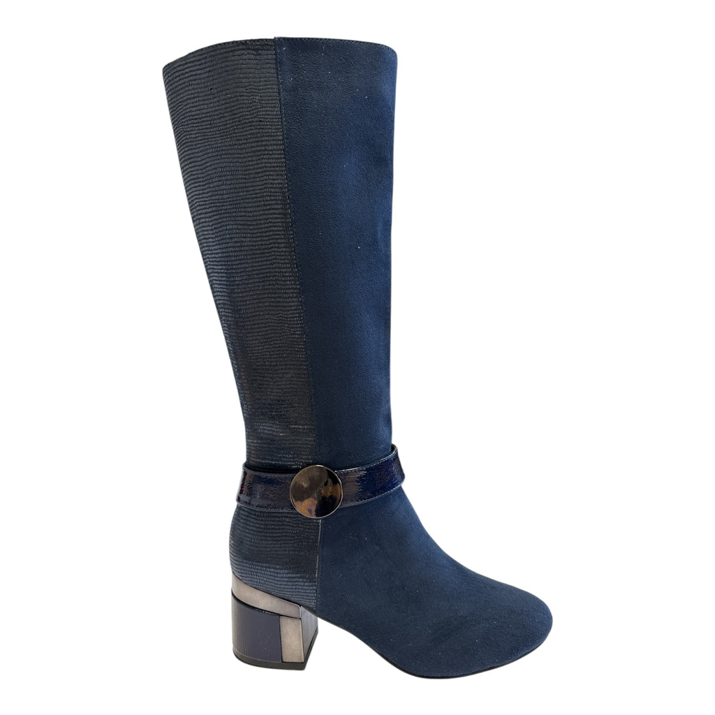 Lotus Solia Navy Knee-High Boots