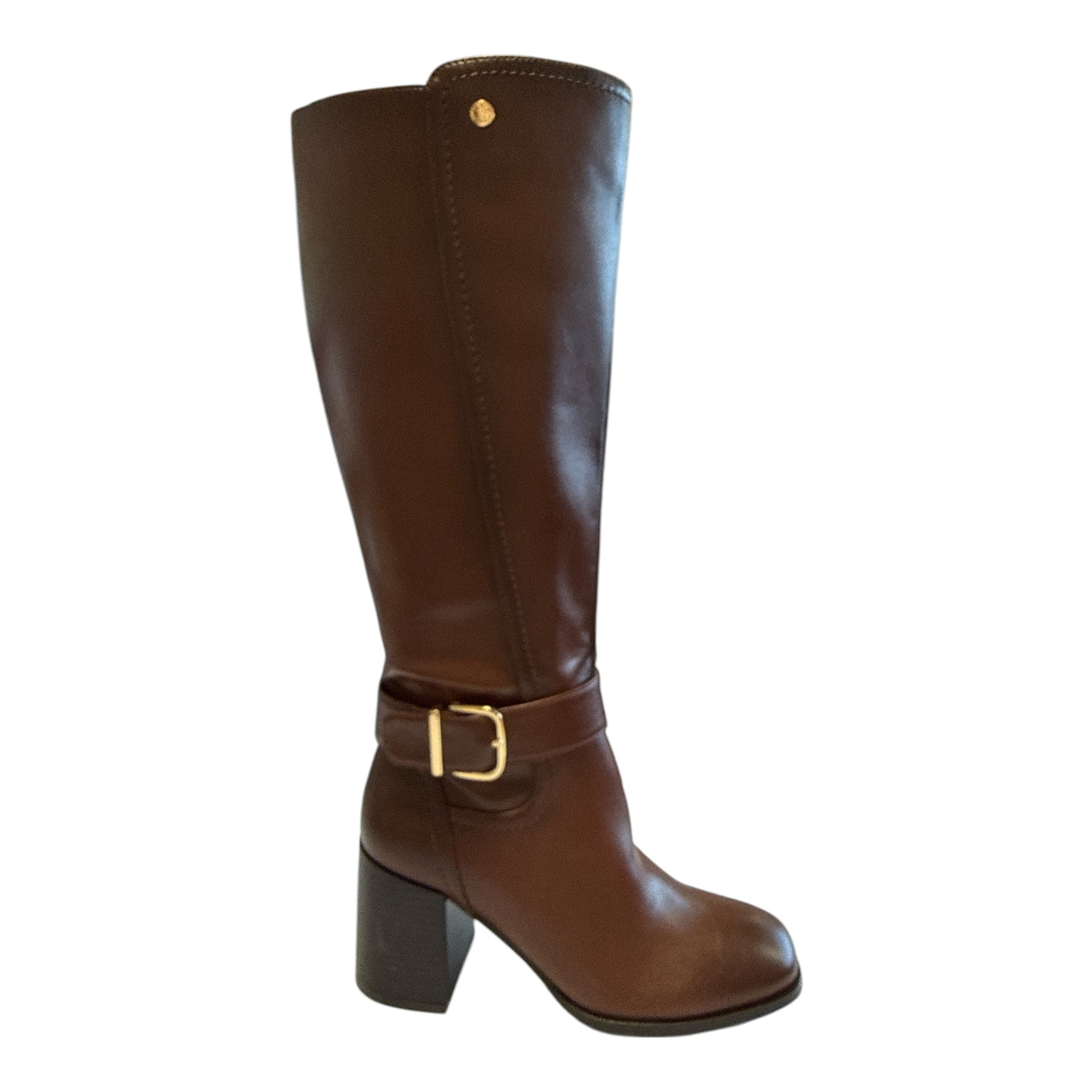 Lotus Storm Tan Heeled Knee-High Boots