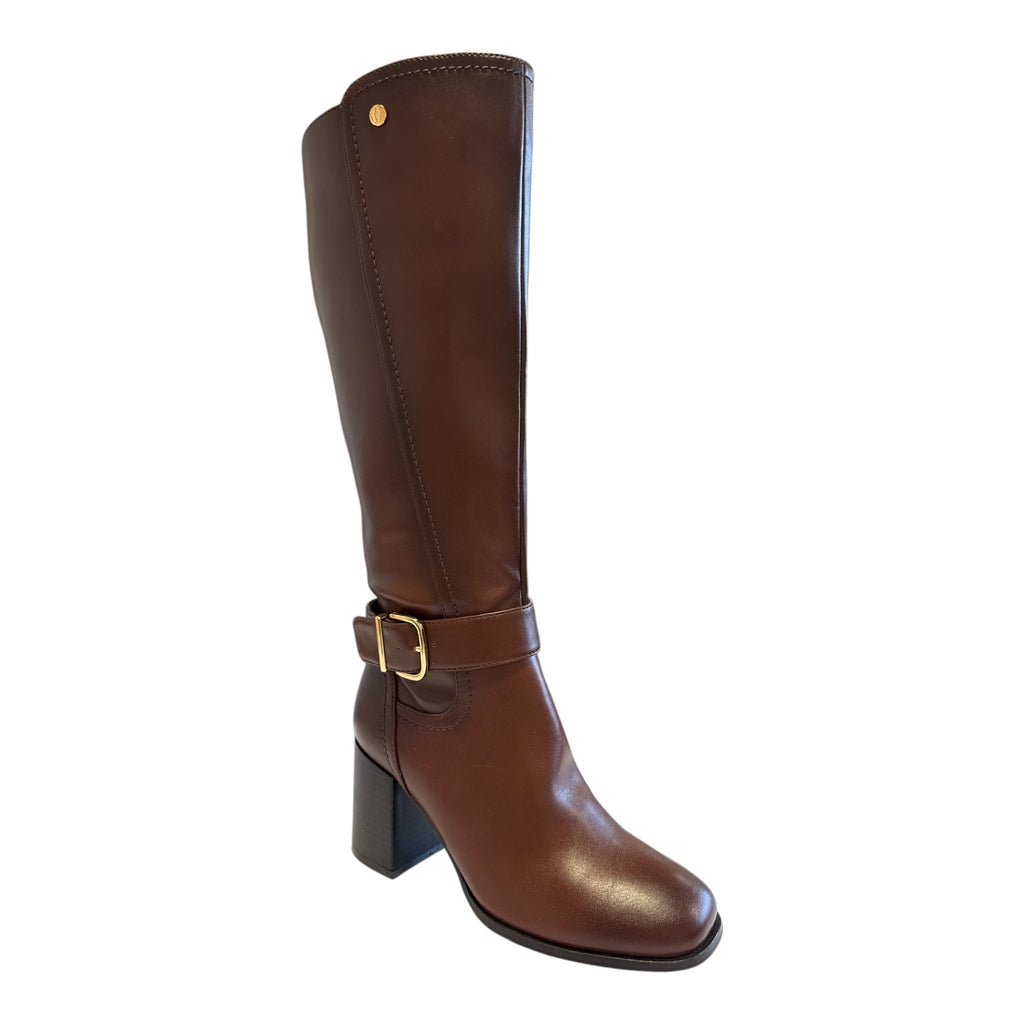 Lotus Storm Tan Heeled Knee-High Boots