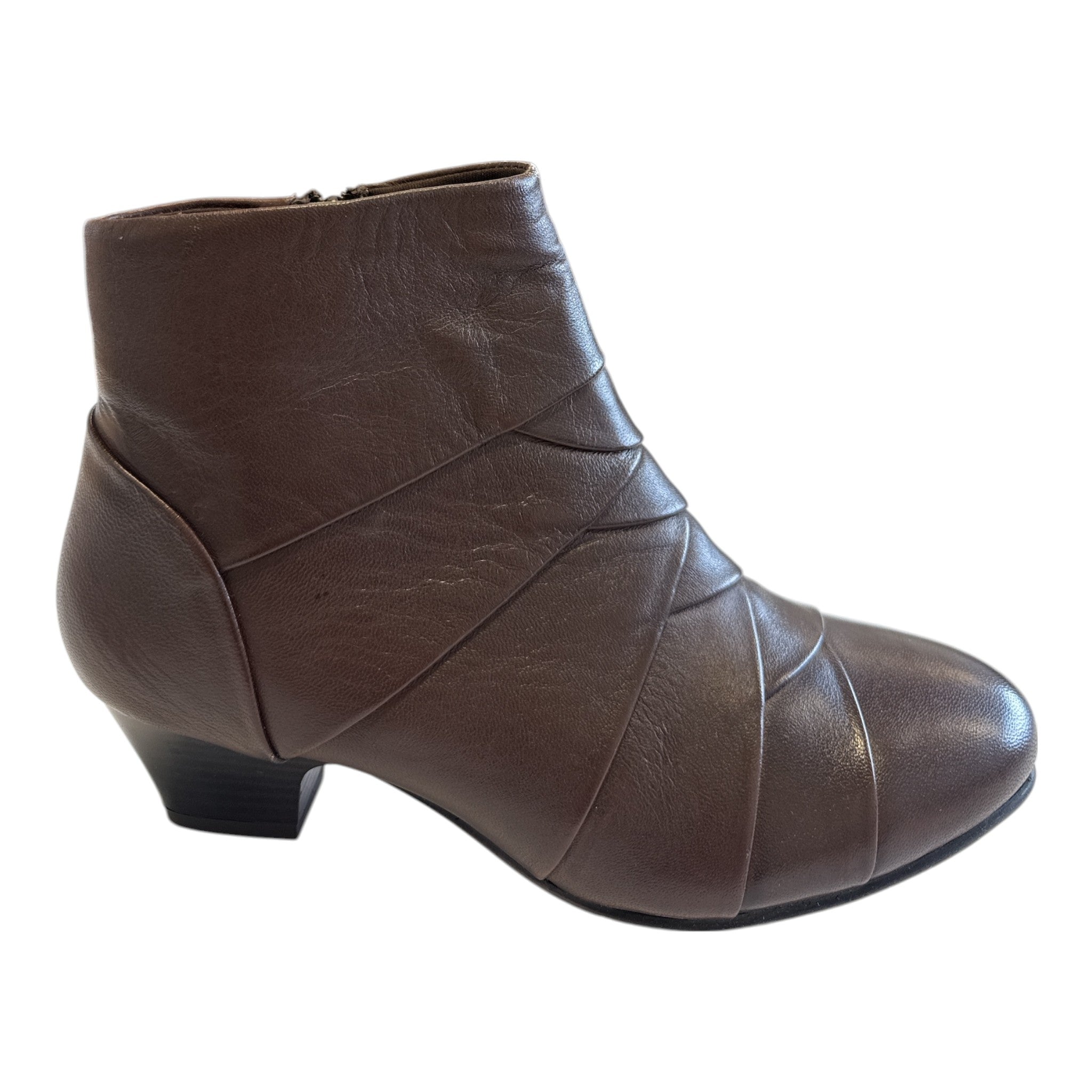 Lotus Tara Brown Leather Ankle Boots