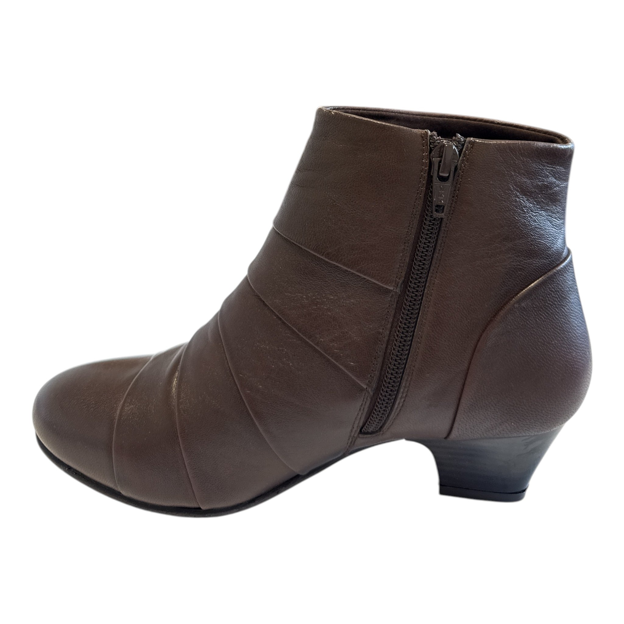 Lotus Tara Brown Leather Ankle Boots