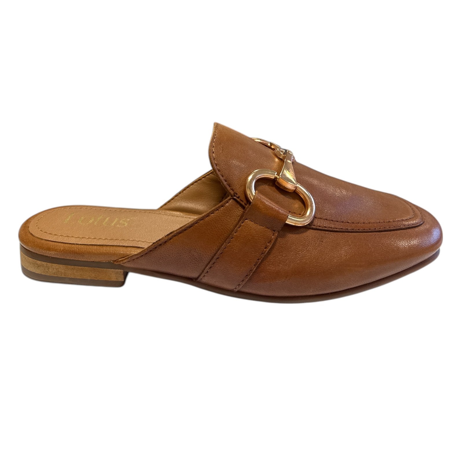 Lotus Taylor Tan Leather Mules