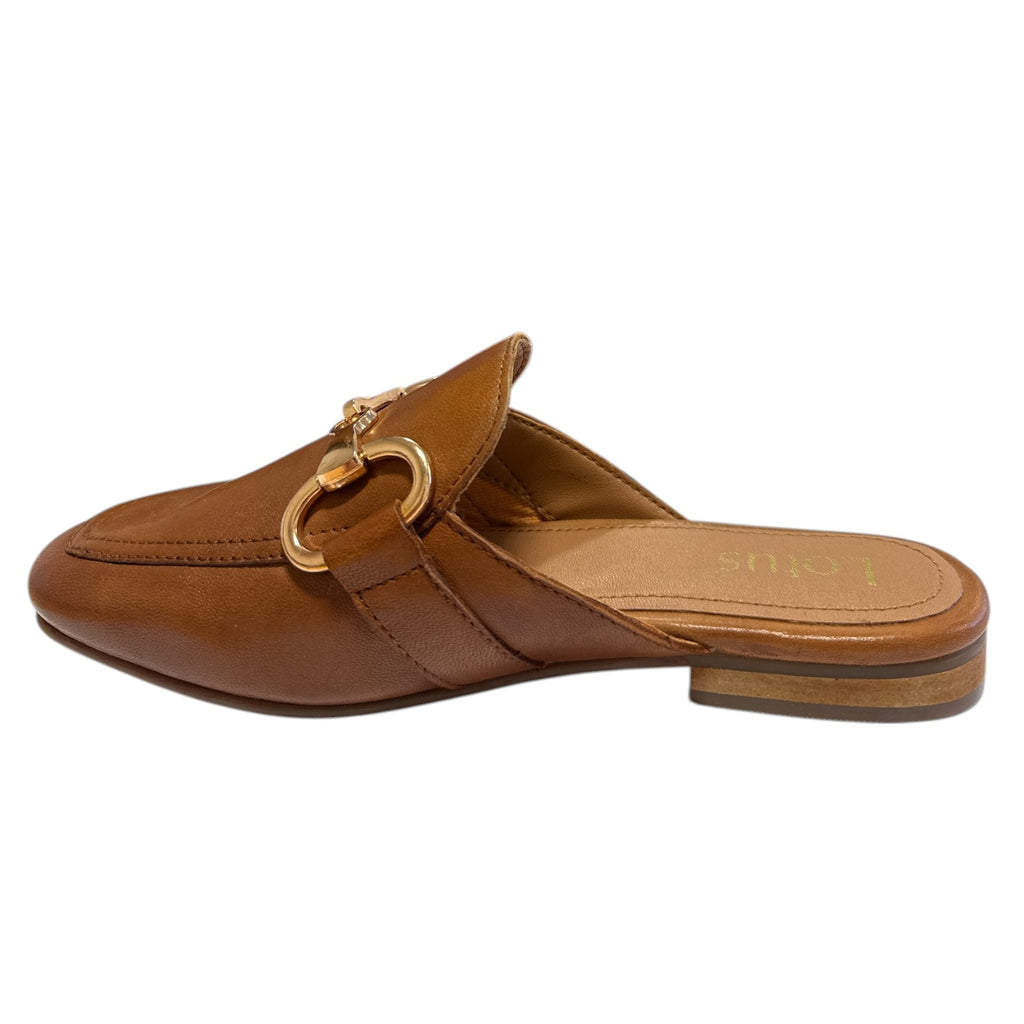 Lotus Taylor Tan Leather Mules