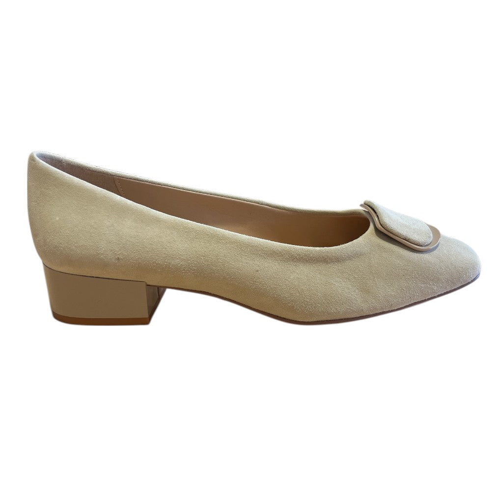 Lotus Valentina Nude Block Heel Court Shoes