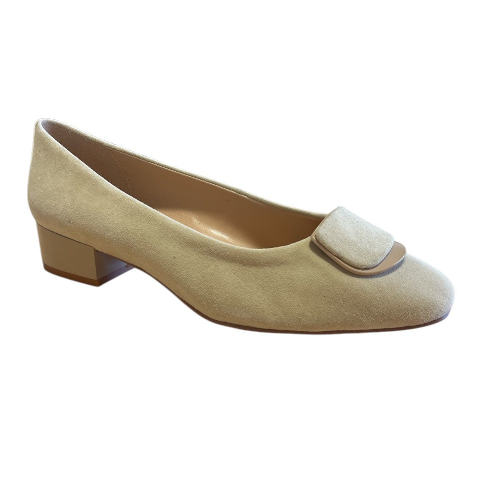 Lotus Valentina Nude Block Heel Court Shoes