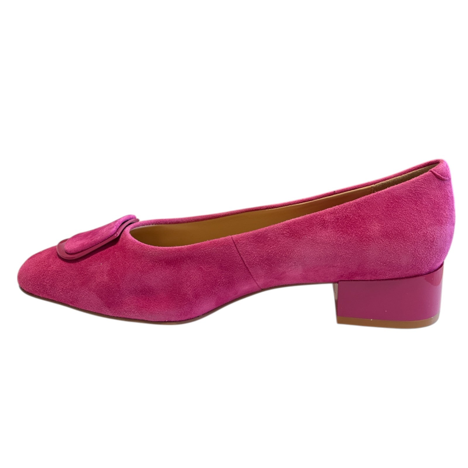 Lotus Valentina Pink Block Heel Court Shoes