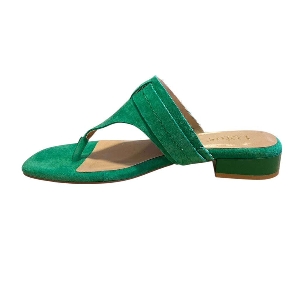 Lotus Vittoria Green Toe-Post Sandals