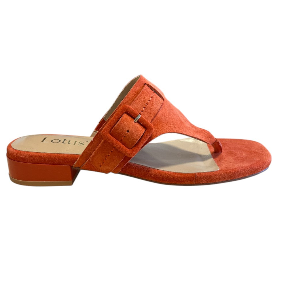 Lotus Vittoria Orange Toe-Post Sandals