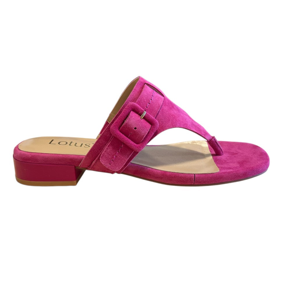 Lotus Vittoria Pink Toe-Post Sandals