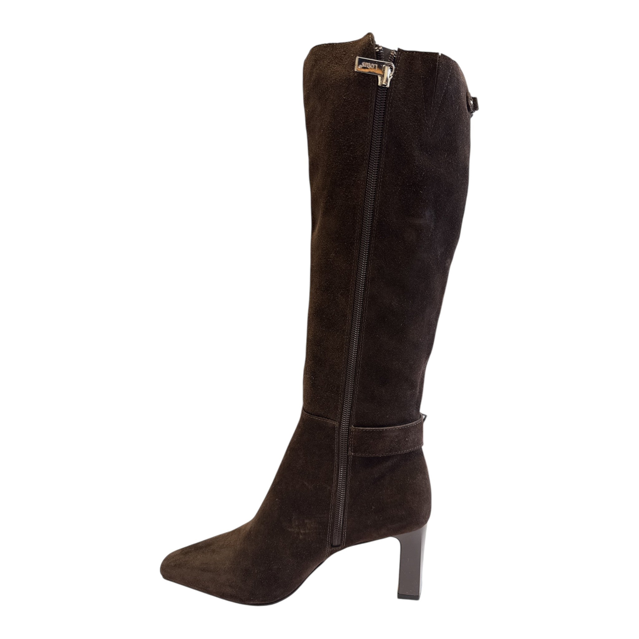 Lotus Wendy Brown Suede Knee-High Boots